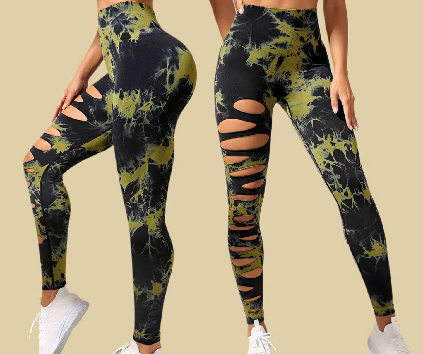 Marble Compression Leggings