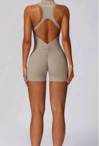 Beige Bodysuit (Shorts)