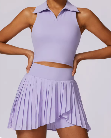 Pleated Tennis Skirt Set